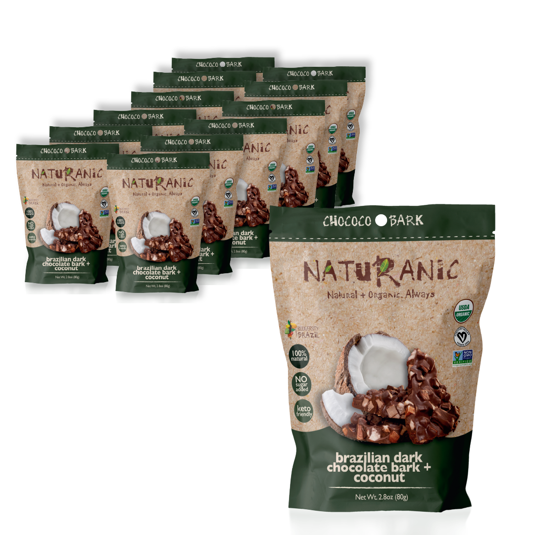Brazilian Dark Chocolate Bark + Coconut