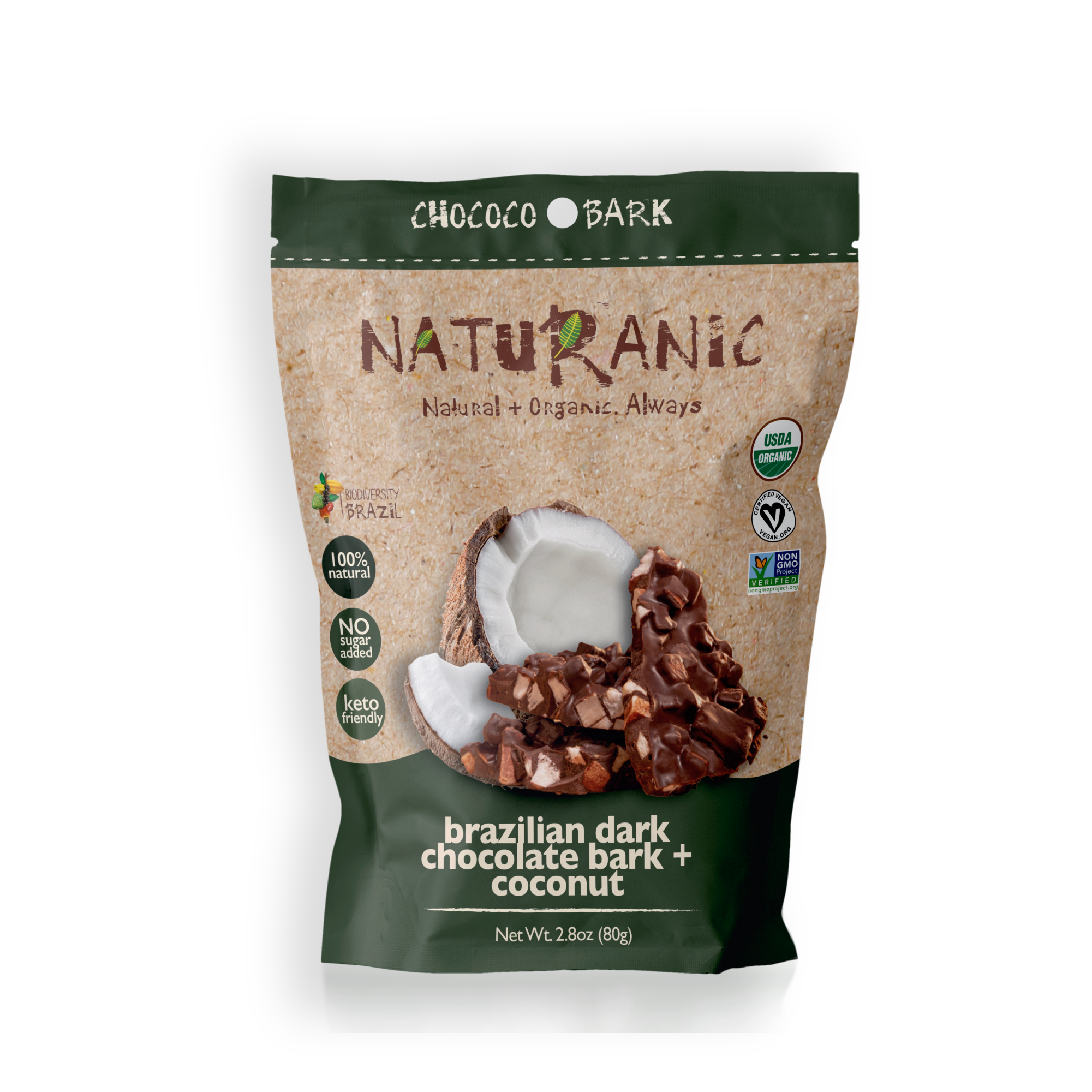 Brazilian Dark Chocolate Covered Freeze-Dried Banana Mix Brazilian Dark Chocolate Covered Freeze-Dried Banana Mix