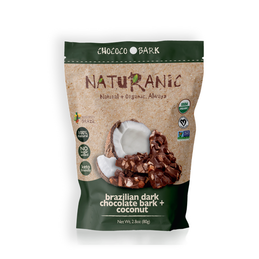 Brazilian Dark Chocolate Bark + Coconut