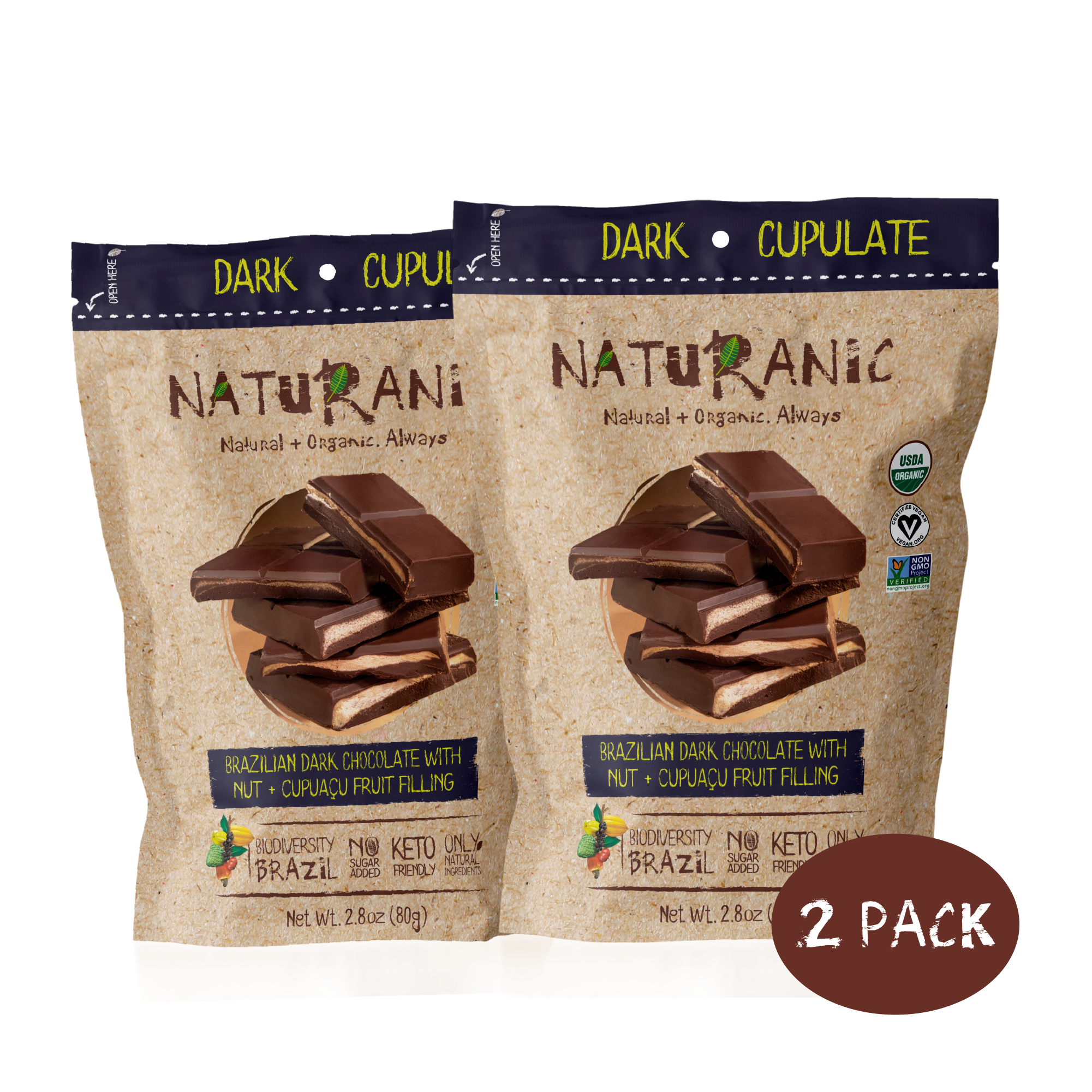 Brazilian Dark Chocolate with Creamy Exotic Fruit Filling
