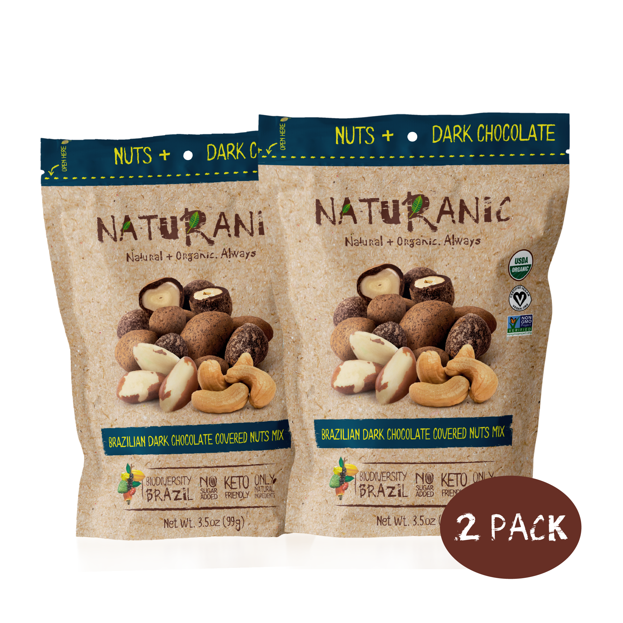 Brazilian Dark Chocolate Covered Nuts Mix