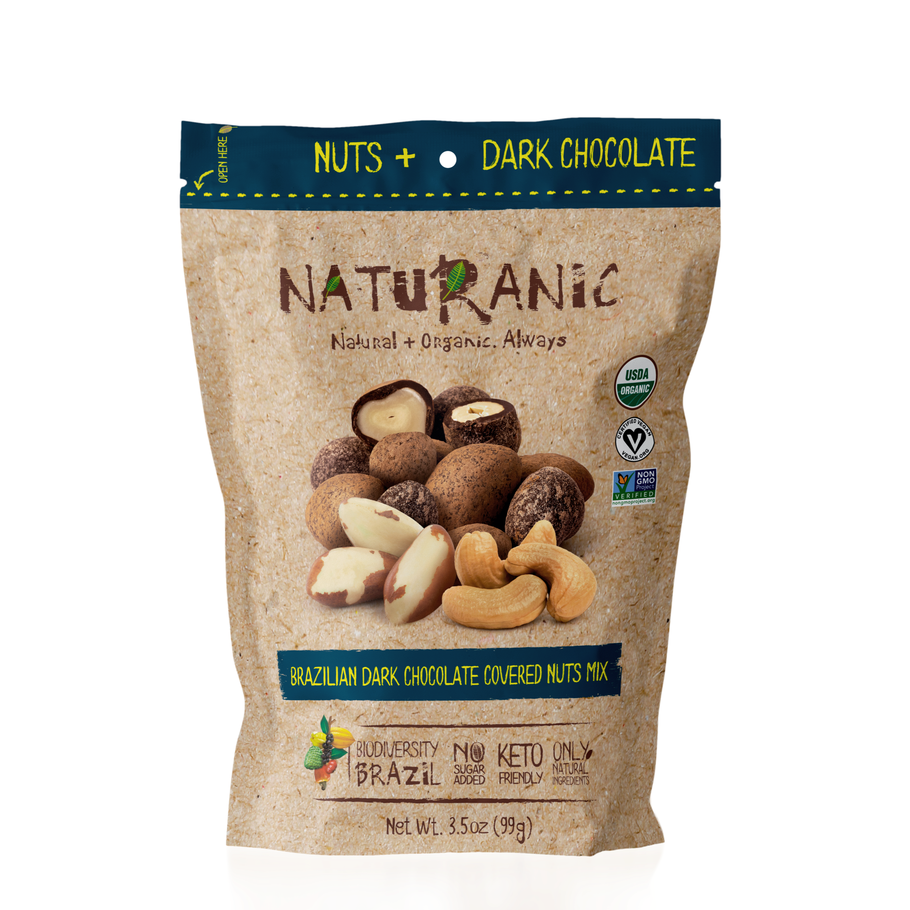 Brazilian Dark Chocolate Covered Nuts Mix